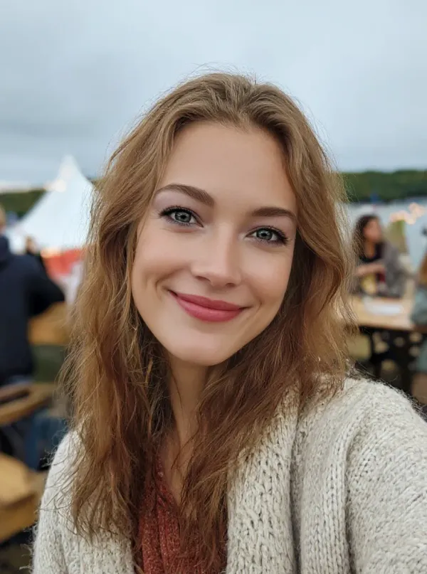 after photo of add natural makeup to portrait