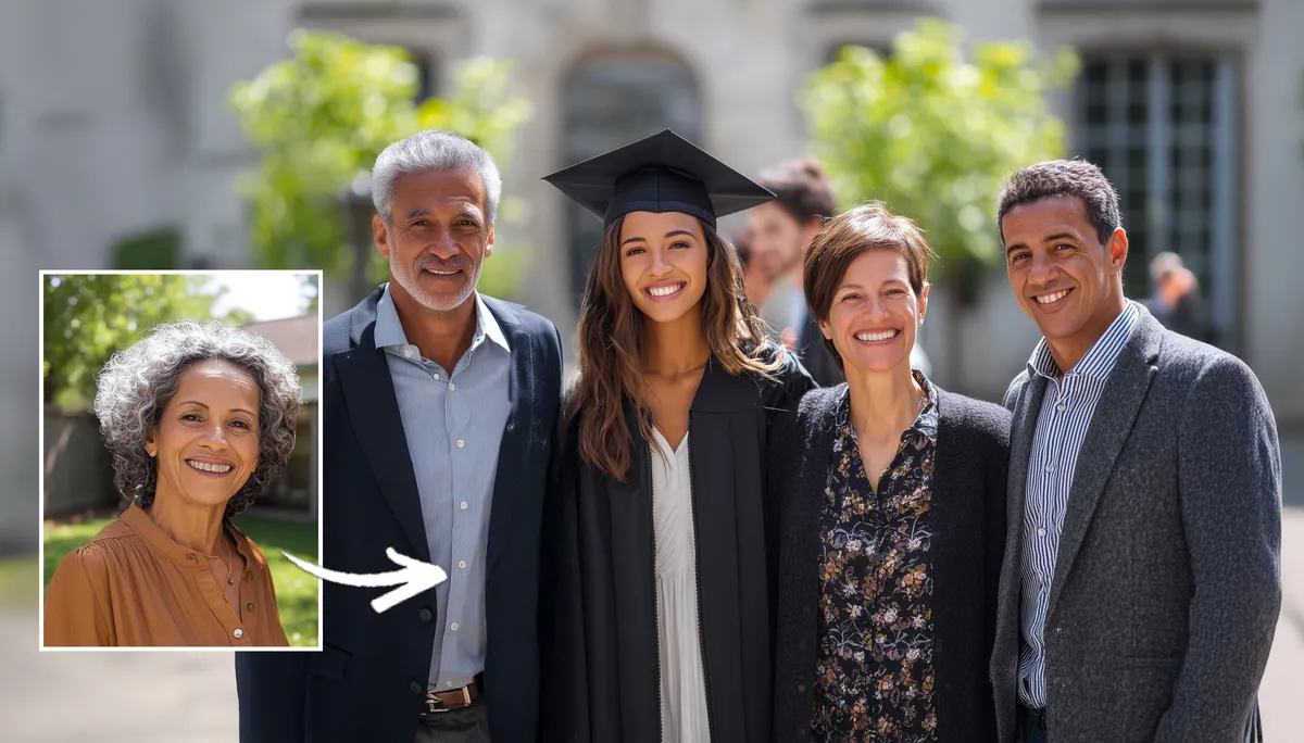 Add Family Member to Photo | Merge or Combine Family Photos - Original Photo